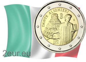 ITALY 2 EURO 2015 - 750TH ANNIVERSARY OF DANTE ALIGHIERI
